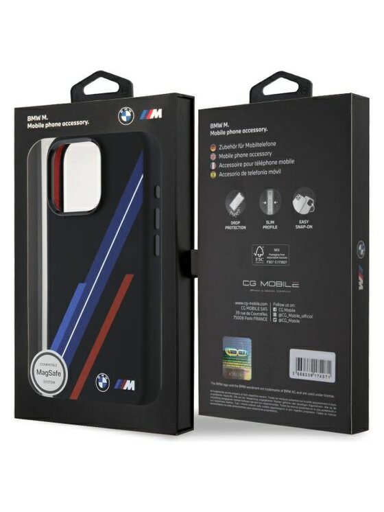 BMW Motorsport BMW Motorsport Etui na telefon Apple iPhone 16 Pro Max Czarny