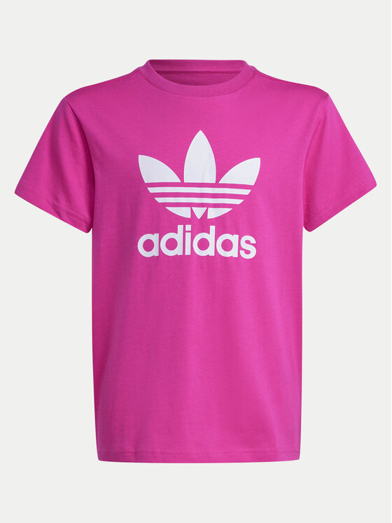 adidas T Shirt adicolor Trefoil IY7419 Rosa Regular Fit Modivo