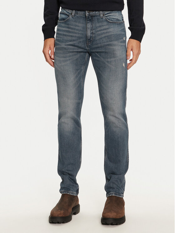 Hugo Jeans Hlače 50525384 Modra Slim Fit