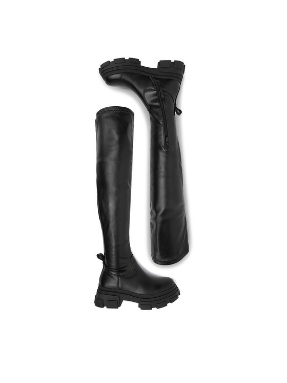 DeeZee DeeZee Overknees 1653 Schwarz