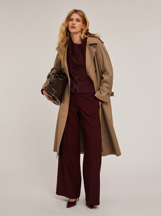 Motivi Motivi Cappotto 0061Q000561N013 Écru Regular Fit