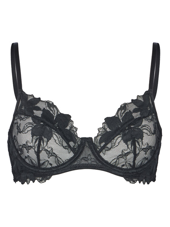 Hunkemöller Hunkemöller Melltartó alsó huzallal Ingrid 300469 Fekete