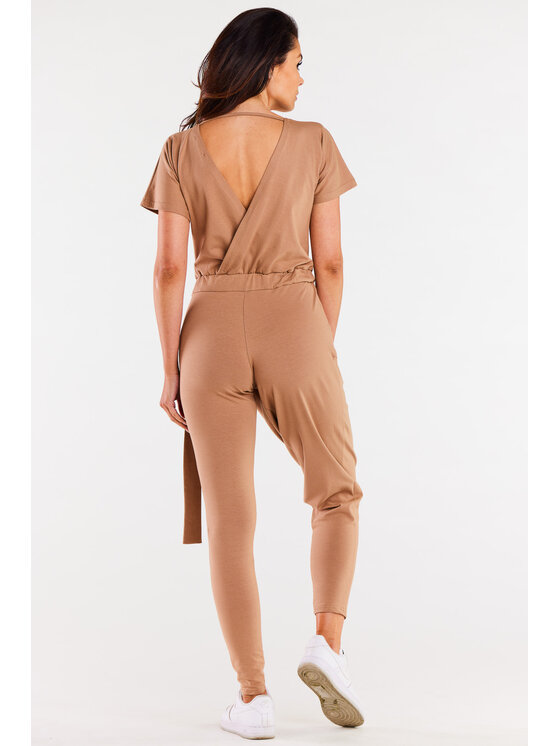 Infinite You Infinite You Kombinezon M298 Beżowy Basic Fit