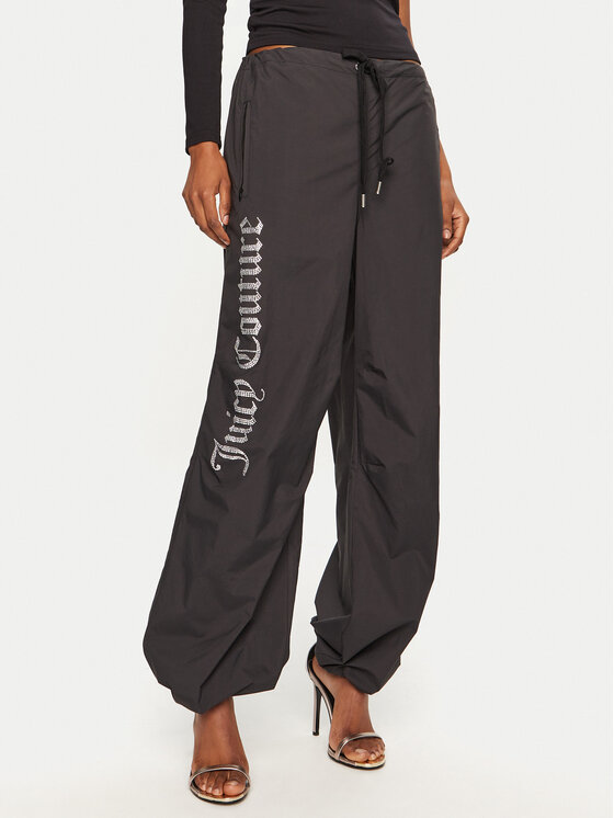 Juicy Couture Juicy Couture Teplákové kalhoty Ayla JCWBJ24306 Černá Loose Fit