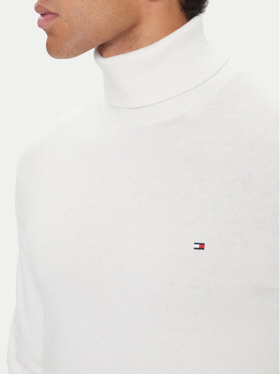 Tommy Hilfiger Tommy Hilfiger Rolák MW0MW28048 Écru Regular Fit