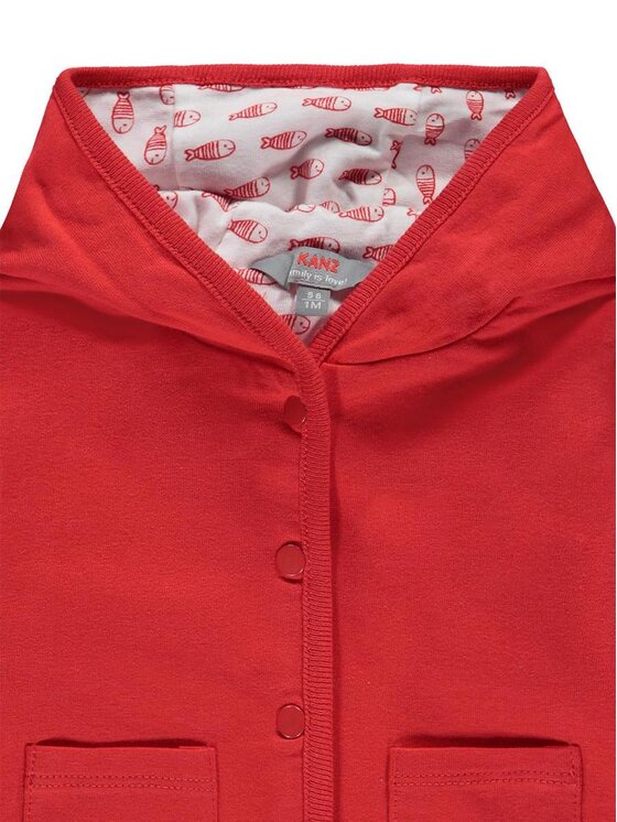 Kanz Kanz Bluza 1912857-2550 Czerwony Basic Fit