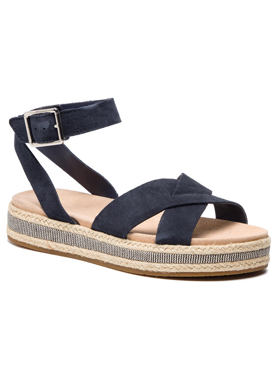 Clarks Clarks Espadryle Botanic Poppy 261392544 Granatowy