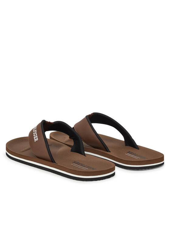 Tommy Hilfiger Tommy Hilfiger Джапанки Padded Comfort Hilfiger B Sandal FM0FM05440 Кафяв