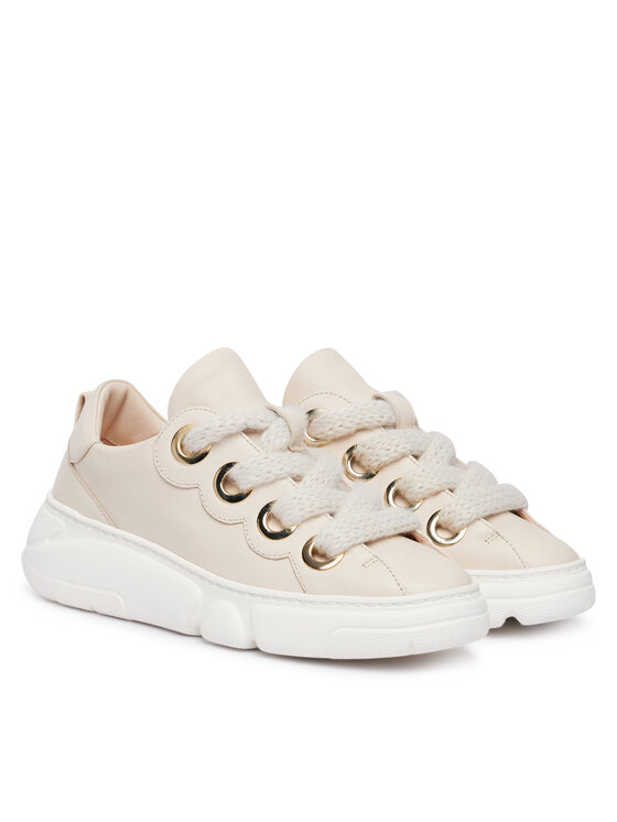 AGL AGL Sneakersy Soft Bubble D938055PGS Krémová