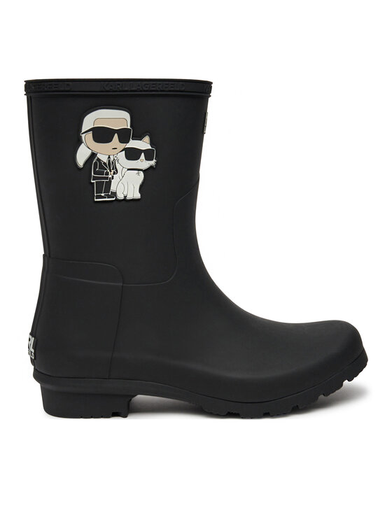 KARL LAGERFELD Gumijas zābaki KL47073T Melns