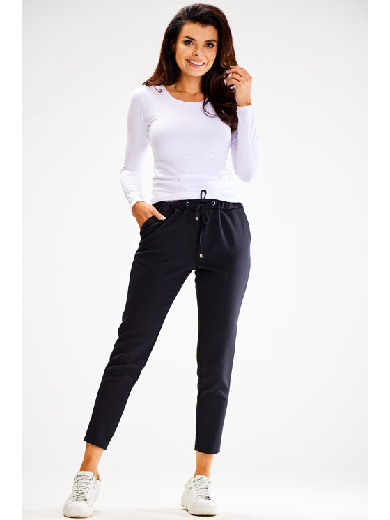 Awama Awama Dámské kalhoty A600 Černá Basic Fit