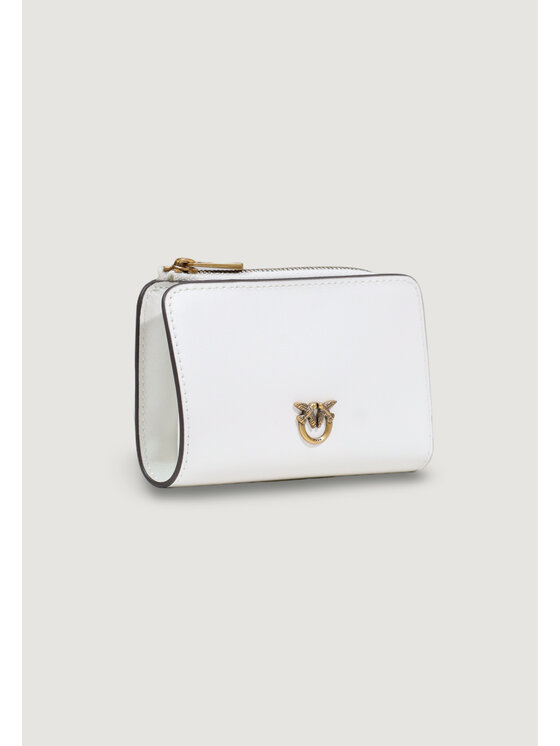 PINKO PINKO Portafoglio MINI WALLET VITELLO SETA Bianco