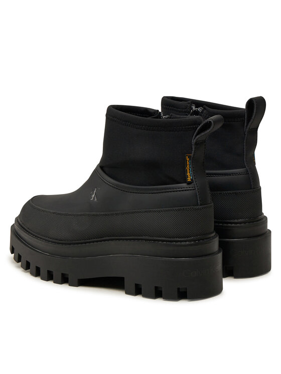 Calvin Klein Jeans Calvin Klein Jeans Гумени ботуши Flatform Rainboot Low Mg R YW0YW01560 Черен
