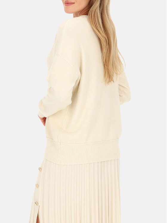 L’AF L’AF Sweter Aura Kremowy Regular Fit