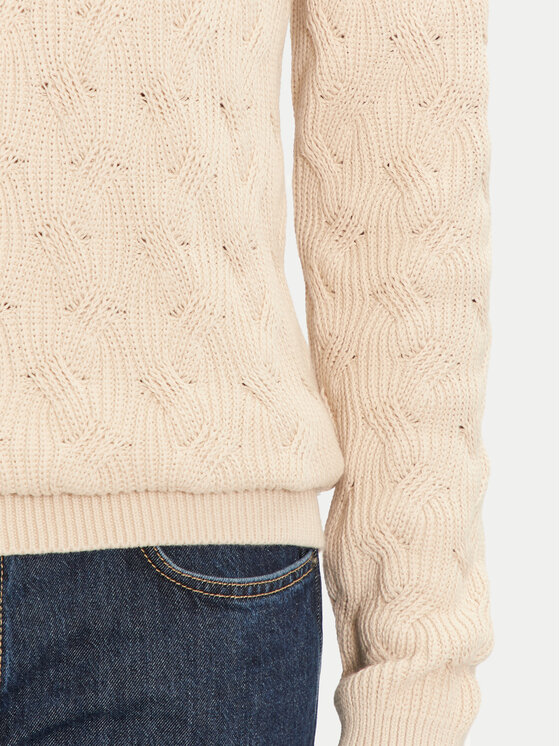 Selected Homme Selected Homme Sweter 16094503 Beżowy Regular Fit