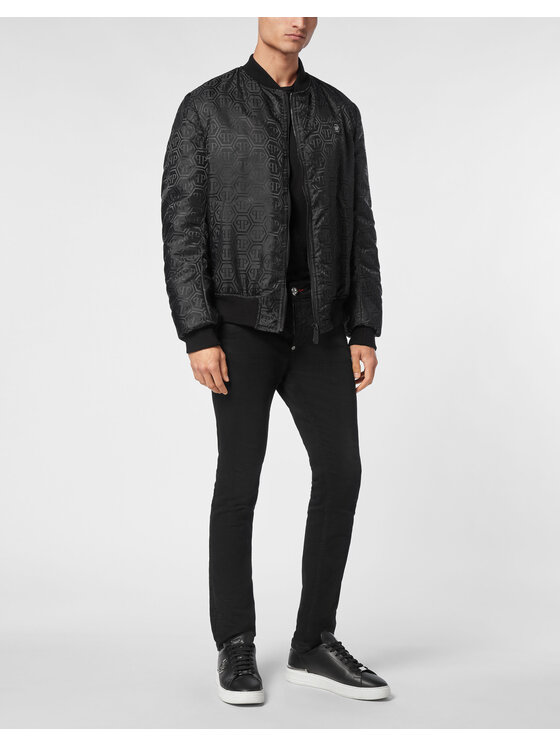 PHILIPP PLEIN PHILIPP PLEIN Bunda bomber 11563 Černá Regular Fit