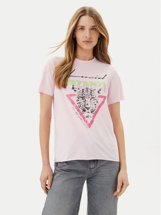 ONLY ONLY T-Shirt Lucy 15307412 Różowy Regular Fit