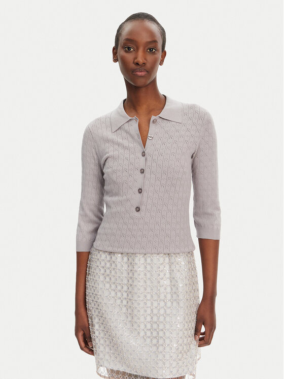 ROTATE ROTATE Svetr 113785039 Šedá Slim Fit