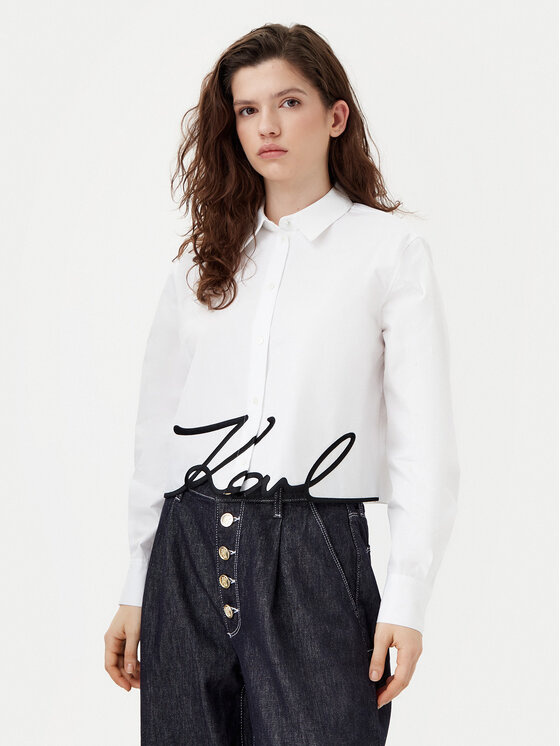 KARL LAGERFELD KARL LAGERFELD Cămașă A1W11002 Alb Regular Fit