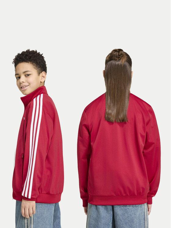 adidas adidas Суитшърт Firebird HZ6647 Червен Loose Fit