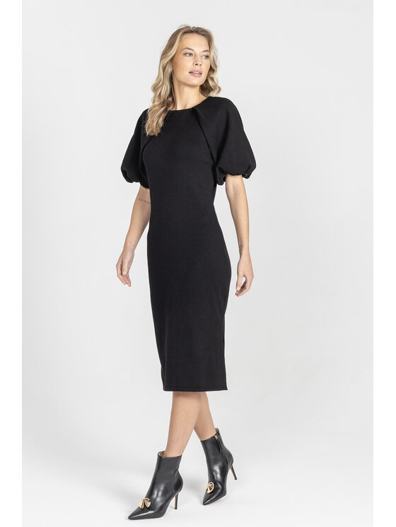 Deni Cler Milano Deni Cler Milano Sukienka elegancka T-DC-357D-E5-20-90-1 Czarny Regular Fit