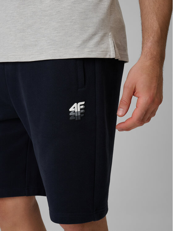 4F 4F Szorty sportowe PLAYER Granatowy Regular Fit