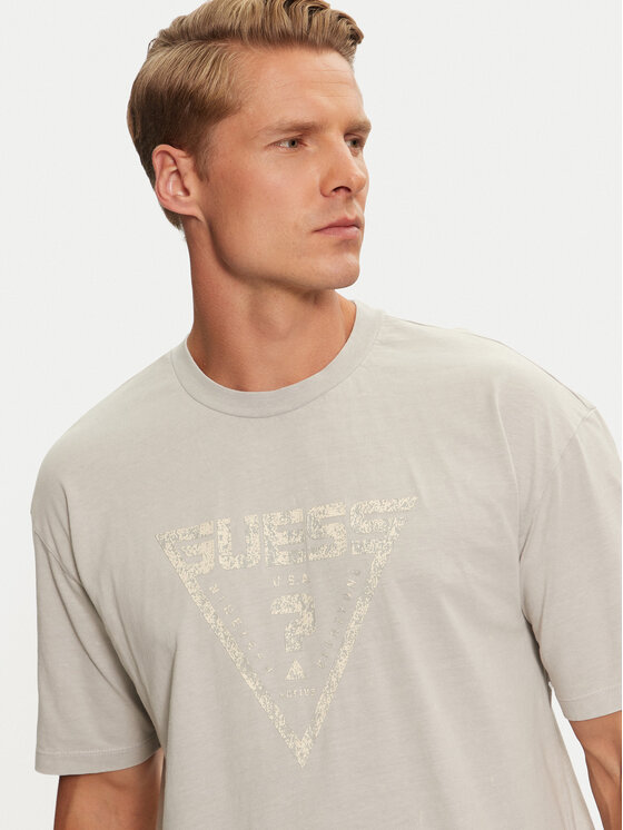 Guess Guess Тишърт Alioth Z4BI05 K8FQ4 Сив Regular Fit