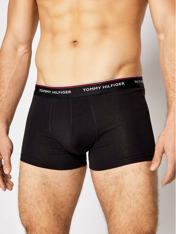 Tommy Hilfiger Tommy Hilfiger Set de boxeri﻿ 3P Trunk 1U87903842 Negru
