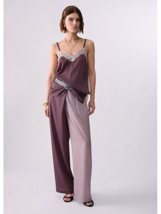 Liu Jo Liu Jo Pantalone da abito WF6152TS531L9214 Viola Regular Fit