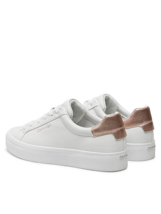 Calvin Klein Calvin Klein Tenisice Vulc Lace Up Saff Fox W/Met Bt HW0HW02104 Bijela
