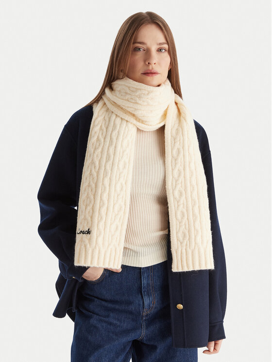 Coach Coach Šal CCL89 Écru