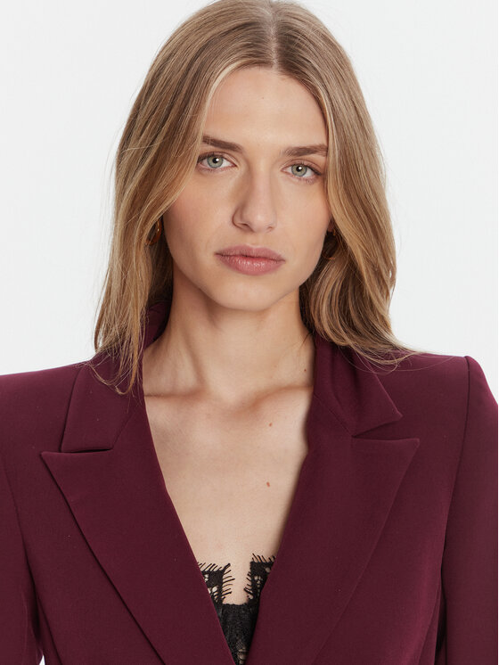 Rinascimento Rinascimento Suknjič CFC0126221003 Bordo rdeča Slim Fit