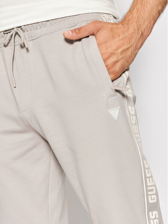 Pantaloni Della Tuta Guess Streetwear Uomo - Cotone Ed Elastan, Chiusura Con Cerniera, Vita Media - Foto 14
