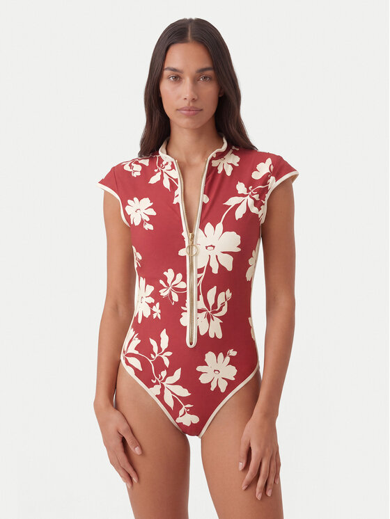 Seafolly Seafolly Peldkostīms Mayflower 60290-299 Sarkans