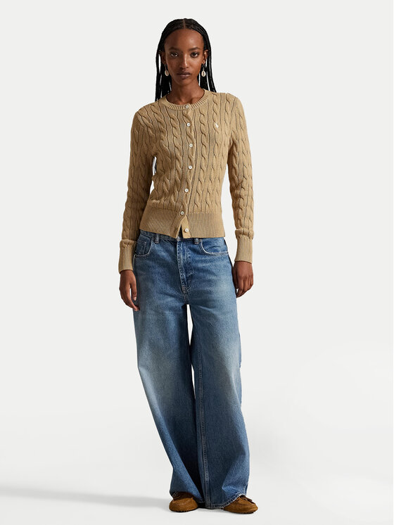 Polo Ralph Lauren Polo Ralph Lauren Pletena jopica 211971868502 Bež Regular Fit