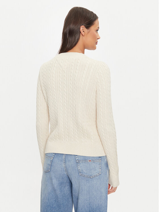 Tommy Jeans Tommy Jeans Kampsun Essential DW0DW18683 Beež Regular Fit
