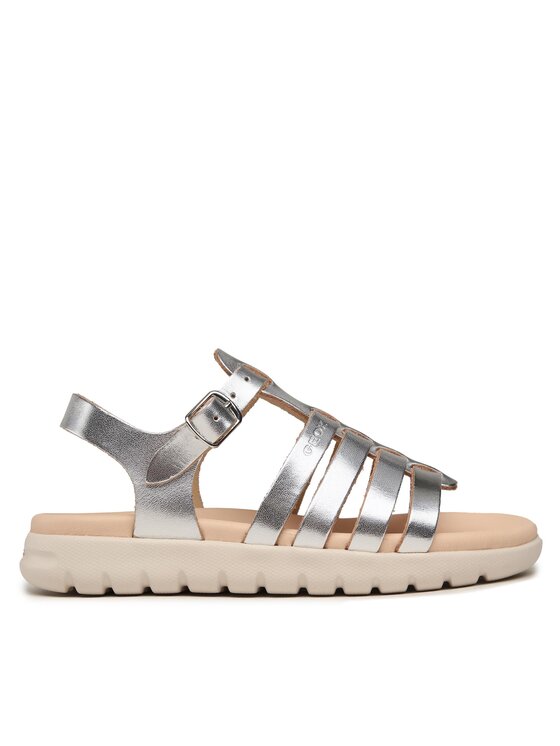 Geox Geox Basutės J Sandal Soleima Gir J35GSB 000CF C1007 S Sidabrinė