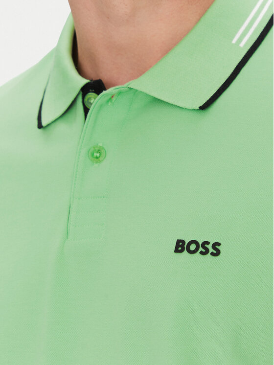 BOSS BOSS Polo majica Paul 50506193 Zelena Slim Fit