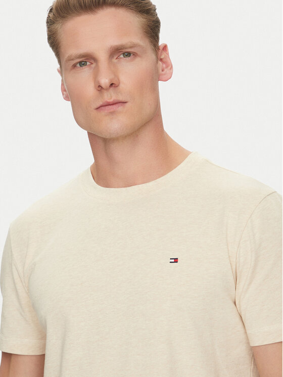 Tommy Hilfiger Tommy Hilfiger T-shirt UM0UM03362 Bež Regular Fit