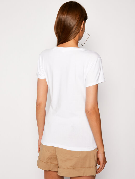 Guess Guess Marškinėliai O94I02 J1311 Balta Slim Fit