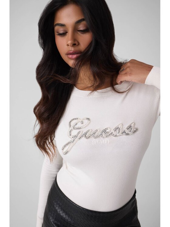Guess Guess Sweter 184022 Biały