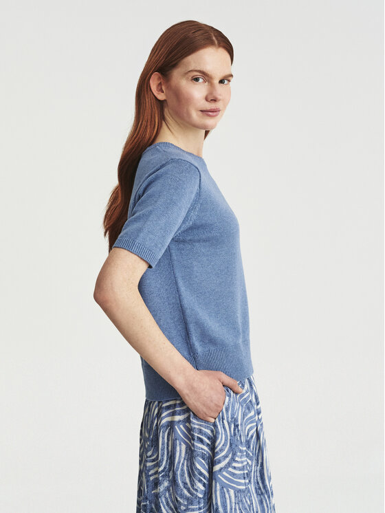 TATUUM TATUUM Bluzka FLOM Niebieski Loose Fit