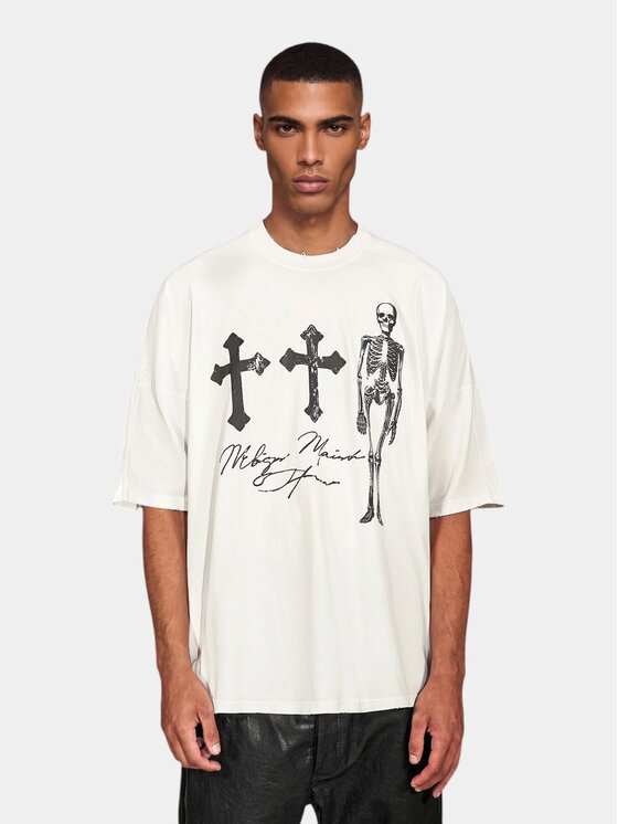 MADE BY SOCIETY MADE BY SOCIETY T-Shirt Tricou Inner - T17458 Biały Basic Fit