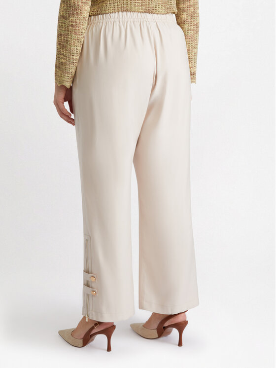 Fiorella Rubino Fiorella Rubino Pantaloni di tessuto P112T004801N002 Écru Regular Fit
