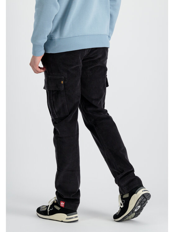 Alpha Industries Alpha Industries Spodnie cargo Agent Cord Pant Szary Straight Leg