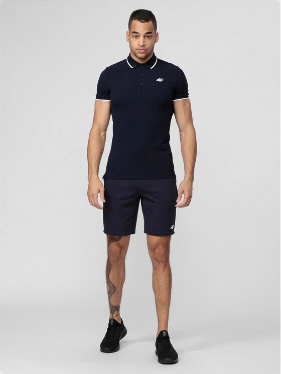 4F 4F Sportovní kraťasy 4FWSS26TSHOM1000-31S Tmavomodrá Regular Fit