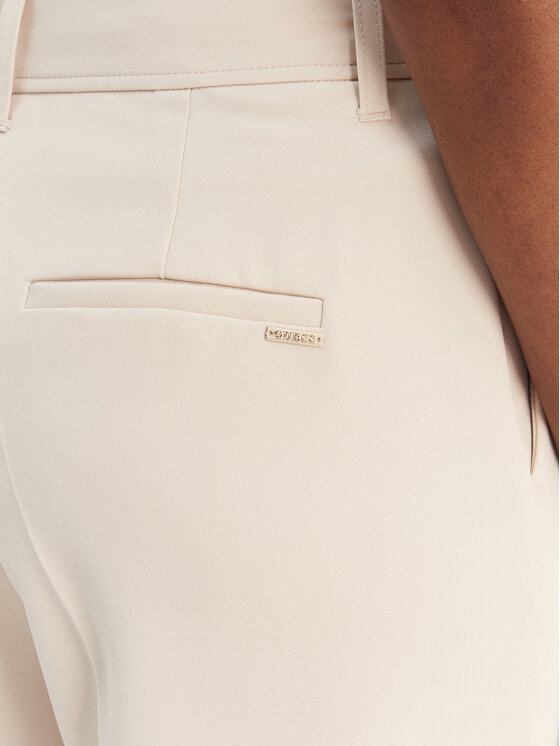 Guess Guess Spodnie materiałowe W6RB02 WH9Y2 Beżowy Regular Fit