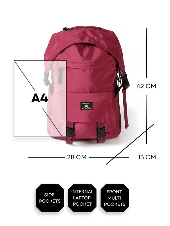 minoti minoti Plecak 32BAG152 Bordowy
