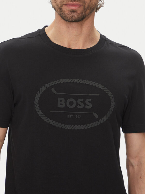 BOSS BOSS T-krekls 50537825 Melns Regular Fit