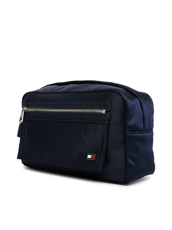 Tommy Hilfiger Tommy Hilfiger Geantă pentru cosmetice Enamel Flag Travel Washbag AM0AM14111 Bleumarin